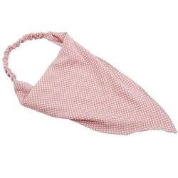 Kopftücher Damen Küchen-Dreiecks-Stirnband, elastisches Dreieckstuch, Haarband für Frauen Mädchen (Farbe : Rosa, Size : One Size) von ONDIAN