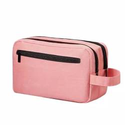 Kulturbeutel Herren-Kosmetiktasche for Geschäftsreisen, Reisen, Toilettenartikel für Männer, Frauen (Farbe : Rosa, Size : 16x26x10cm) von ONDIAN