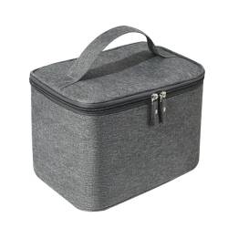 Kulturbeutel Herren-Kulturbeutel aus Oxford-Stoff for Outdoor-Reisen für Männer, Frauen (Farbe : Grey, Size : 24.5x16x13cm) von ONDIAN