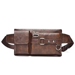 Männer Taille Fanny-Pack Gürtel Bum Tasche Geldbörse Beutel Reise Männlichen PU Leder Kreuz Körper Schulter Messenger Sling Brust Hüfte Taschen von ONDIAN