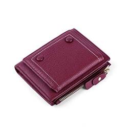 ONDIAN Damen Geldbörse Kleines Portemonnaie for Frauen Kreditkartenetui for Frauen mit RFID-Blockierung Geldbörse Damen Klein (Farbe : A, Size : 14x12x4cm) von ONDIAN