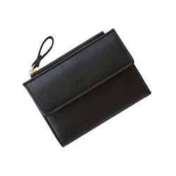 ONDIAN Damen Geldbörse RFID blockierende kleine, kompakte, zweifach gefaltete Brieftasche for Damen Geldbörse Damen Klein (Farbe : D, Size : 12.5x1.5x9CM) von ONDIAN