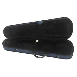 ONDIAN Geigenkoffer Geigenkoffer Dreieckige Geigentasche mit Hygrometer Handgeigenkoffer für Anfänger (Farbe : Black, Size : One Size) von ONDIAN