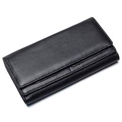 ONDIAN Geldbörse für Herren Handtasche for Herren, Leder, Lange Geldbörse mit Ausweisfenster, Clutch Bag Business von ONDIAN