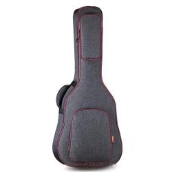 ONDIAN Gitarrentasche Gitarrentasche, verdickter Schulter-Folk-Gitarren-Rucksack für Akustikgitarre (Farbe : Black, Size : One Size) von ONDIAN