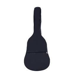 ONDIAN Gitarrentasche wasserdichte Tasche Folk Gitarrentasche Gitarrenrucksack Umhängetasche für Akustikgitarre (Farbe : Black, Size : 38inch) von ONDIAN