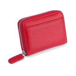 ONDIAN Kreditkartenetui Kartenetui, Kreditkartenetui, Organizer, Kartenetui, Brieftasche, Kartenetui, Bank für Frauen Männer (Farbe : rot, Size : 11x3.5x8.5cm) von ONDIAN