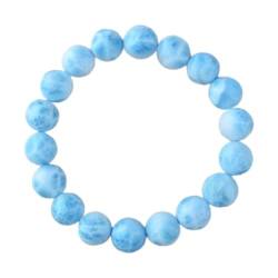 ONDIAN Natürliche blaue Eisperlen, rund, 10–16 mm, Wassermuster, für Damen und Herren, Stretch-Armband – Violett von ONDIAN