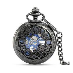 ONDIAN Taschenuhr Vintage Zarte Roman Klassische Nostalgie Mechanische Taschenuhr mit Gravur Taschenuhr for Männer und Frauen für Männer Frauen von ONDIAN