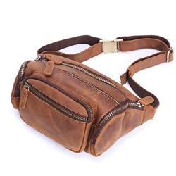 Retro Multifunktionale Herren Brusttasche Hüfttasche Messenger Bag Handytasche Outdoor Trendige Tasche von ONDIAN