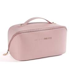 Schminktasche Kosmetiktasche, niedliche Reise-Waschtasche, Aufbewahrungstasche für Frauen Mädchen (Farbe : Rosa, Size : 10.5x23.5x11cm) von ONDIAN