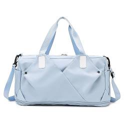 Sporttasche Leichte Sporttasche, Handtasche, Reisetasche Reisetasche (Farbe : Blau, Size : 48x21x23cm) von ONDIAN