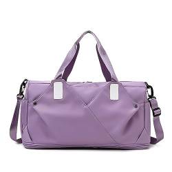 Sporttasche Leichte Sporttasche, Handtasche, Reisetasche Reisetasche (Farbe : Lila, Size : 48x21x23cm) von ONDIAN