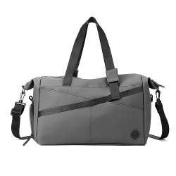 Sporttasche Sport-Gymnastiktasche, Schulter-Crossbody-Tasche Reisetasche (Farbe : Gray, Size : 41x22x34cm) von ONDIAN