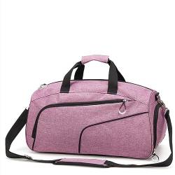 Sporttasche Sport-Trainingstasche for Herren, trockene und nasse Sporttasche, Seesack Reisetasche (Farbe : Lila, Size : 53x25x27cm) von ONDIAN