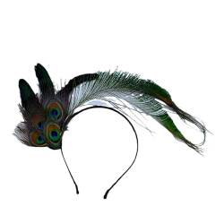 Vintage Feder Stirnband Feder-Haarbänder, Party-Haar-Accessoires, Auftritte, Kopfschmuck Themenparty von ONDIAN