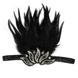 Vintage Feder Stirnband Vintage Haarbänder, Bankett, Abschlussball, Hochzeit, Kopfschmuck Themenparty von ONDIAN