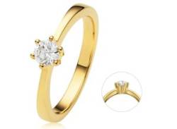 Diamantring ONE ELEMENT "0.25 ct Diamant Brillant Ring aus 585 Gelbgold" Fingerringe Gr. 54, Gelbgold 585-Diamanten, goldfarben (gold) Damen Diamantringe von ONE ELEMENT