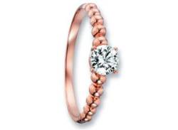 Goldring ONE ELEMENT "Zirkonia Ring 333 Roségold" Fingerringe Gr. 48, mit Zirkonia, Roségold 333, rosa (rosé) Damen Fingerringe von ONE ELEMENT