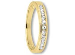 Goldring ONE ELEMENT "Zirkonia Ring aus 333 Gelbgold" Fingerringe Gr. 48, mit Zirkonia, Gelbgold 333, goldfarben (gold) Damen Fingerringe von ONE ELEMENT