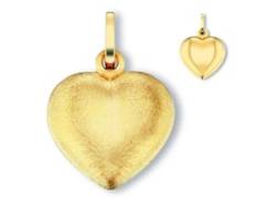 Kette mit Anhänger ONE ELEMENT "Herz Herz aus 333 Gelbgold" Halsketten Gr. Gelbgold 333, goldfarben (gold) Damen Ketten mit Anhänger von ONE ELEMENT