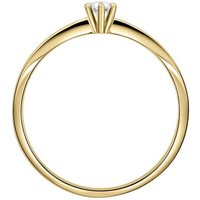ONE ELEMENT Diamantring 0,03 ct Diamant Brillant Ring aus 585 Gelbgold, Damen Gold Schmuck von ONE ELEMENT