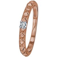 ONE ELEMENT Diamantring 0,04 ct Diamant Brillant Ring 585 Roségold, Damen Gold Schmuck von ONE ELEMENT