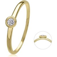 ONE ELEMENT Diamantring 0,05 ct Diamant Brillant Ring aus 585 Gelbgold, Damen Gold Schmuck von ONE ELEMENT