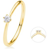 ONE ELEMENT Diamantring 0.1 ct Diamant Brillant Ring aus 585 Gelbgold, Damen Gold Schmuck von ONE ELEMENT