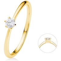 ONE ELEMENT Diamantring 0.15 ct Diamant Brillant Ring aus 750 Gelbgold, Damen Gold Schmuck von ONE ELEMENT