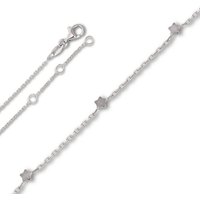 ONE ELEMENT Fußkette Fußkettchen aus 925 Silber 25 cm, Damen Silber Schmuck Rundankerkette von ONE ELEMENT