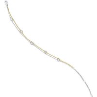 ONE ELEMENT Goldarmband 0,18 ct Diamant Brillant Armband aus 585 Gelbgold 19 cm Ø, Damen Gold Schmuck Rundankerkette von ONE ELEMENT