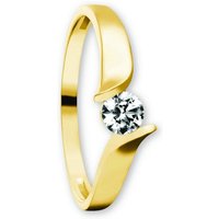 ONE ELEMENT Goldring Zirkonia Ring aus 333 Gelbgold, Damen Gold Schmuck von ONE ELEMENT