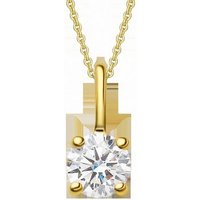 ONE ELEMENT Kettenanhänger 0.1 ct Diamant Brillant Anhänger aus 585 Gelbgold, Damen Gold Schmuck von ONE ELEMENT