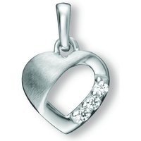 ONE ELEMENT Kettenanhänger Zirkonia Herz Herz Anhänger aus 925 Silber, Damen Silber Schmuck Herz von ONE ELEMENT