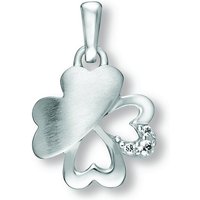 ONE ELEMENT Kettenanhänger Zirkonia Kleeblatt Anhänger aus 925 Silber, Damen Silber Schmuck Kleeblatt von ONE ELEMENT