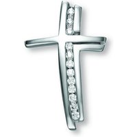 ONE ELEMENT Kettenanhänger Zirkonia Kreuz Anhänger aus 925 Silber, Damen Silber Schmuck von ONE ELEMENT