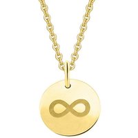 ONE ELEMENT Kettenanhänger unendlich Anhänger aus 333 Gelbgold Ø 11,0 mm, Damen Gold Schmuck unendlich von ONE ELEMENT