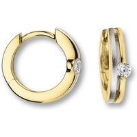 ONE ELEMENT Paar Creolen Zirkonia Ohrringe Creolen aus 333 Gelbgold, Damen Gold Schmuck von ONE ELEMENT