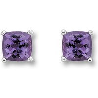 ONE ELEMENT Paar Ohrstecker Amethyst Ohrringe Ohrstecker aus 333 Weißgold, Damen Gold Schmuck von ONE ELEMENT