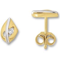 ONE ELEMENT Paar Ohrstecker Zirkonia Ohrringe Ohrstecker aus 333 Gelbgold, Damen Gold Schmuck von ONE ELEMENT