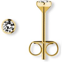 ONE ELEMENT Paar Ohrstecker Zirkonia Zarge Ohrringe Ohrstecker aus 333 Gelbgold, Damen Gold Schmuck Zarge von ONE ELEMENT