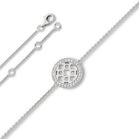 ONE ELEMENT Silberarmband Zirkonia Symbol Armband aus 925 Silber 18 cm Ø, Damen Silber Schmuck Symbol von ONE ELEMENT