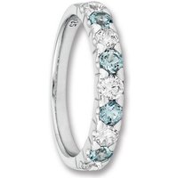 ONE ELEMENT Silberring Zirkonia & Blau Topas Ring aus 925 Silber, Damen Silber Schmuck von ONE ELEMENT