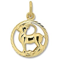 ONE ELEMENT Sternzeichenanhänger Steinbock Sternzeichen Anhänger aus 333 Gelbgold, Damen Gold Schmuck Steinbock von ONE ELEMENT