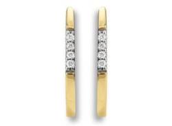 Paar Ohrstecker ONE ELEMENT "0.03 ct Diamant Brillant Ohrringe aus 585 Gelbgold" Gr. Damen, 0.03 ct mit Diamant, Diamanten, goldfarben (gold) Damen Ohrstecker von ONE ELEMENT