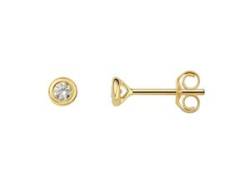 Paar Ohrstecker ONE ELEMENT Ohrringe Gr. Damen, 0.15 ct, Diamanten, goldfarben (gold) Damen Ohrstecker von ONE ELEMENT