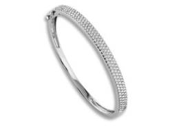 Silberarmband ONE ELEMENT "Zirkonia Armreif aus 925 Silber" Armbänder Gr. Silber 925 (Sterlingsilber), silberfarben (silber) Damen Armbänder Silber von ONE ELEMENT