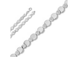 Silberkette ONE ELEMENT "Zirkonia Halskette aus 925 Silber Ø" Halsketten Gr. 42, Silber 925 (Sterlingsilber), silberfarben (silber) Damen Silberketten von ONE ELEMENT