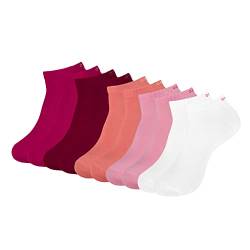 ONE STRANGE ROCK Herren Damen Sneaker Socken 5, 10, 15, 20, 30 Paar, Farbe:Pink/Rosa/Weiß - 5er Pack, Größe:39-42 von ONE STRANGE ROCK